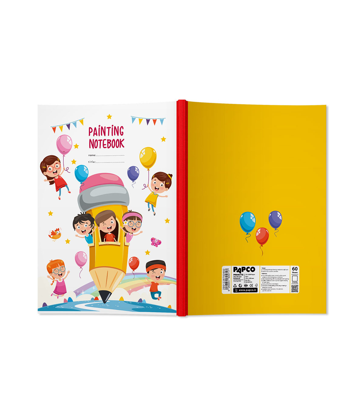 دفتر پرونوت نقاشی 60 برگ