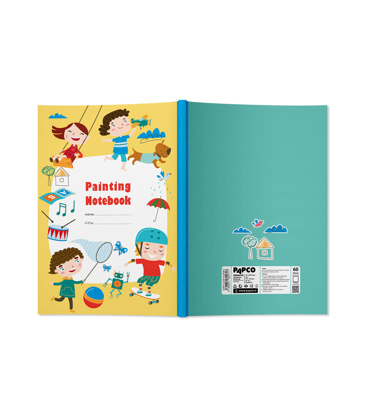دفتر پرونوت نقاشی 60 برگ