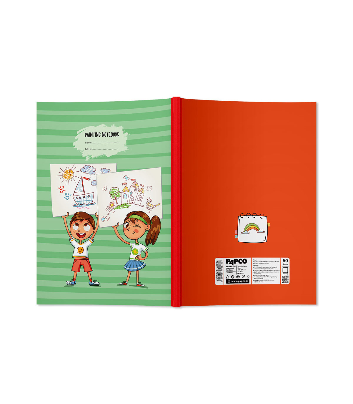 دفتر پرونوت نقاشی 60 برگ