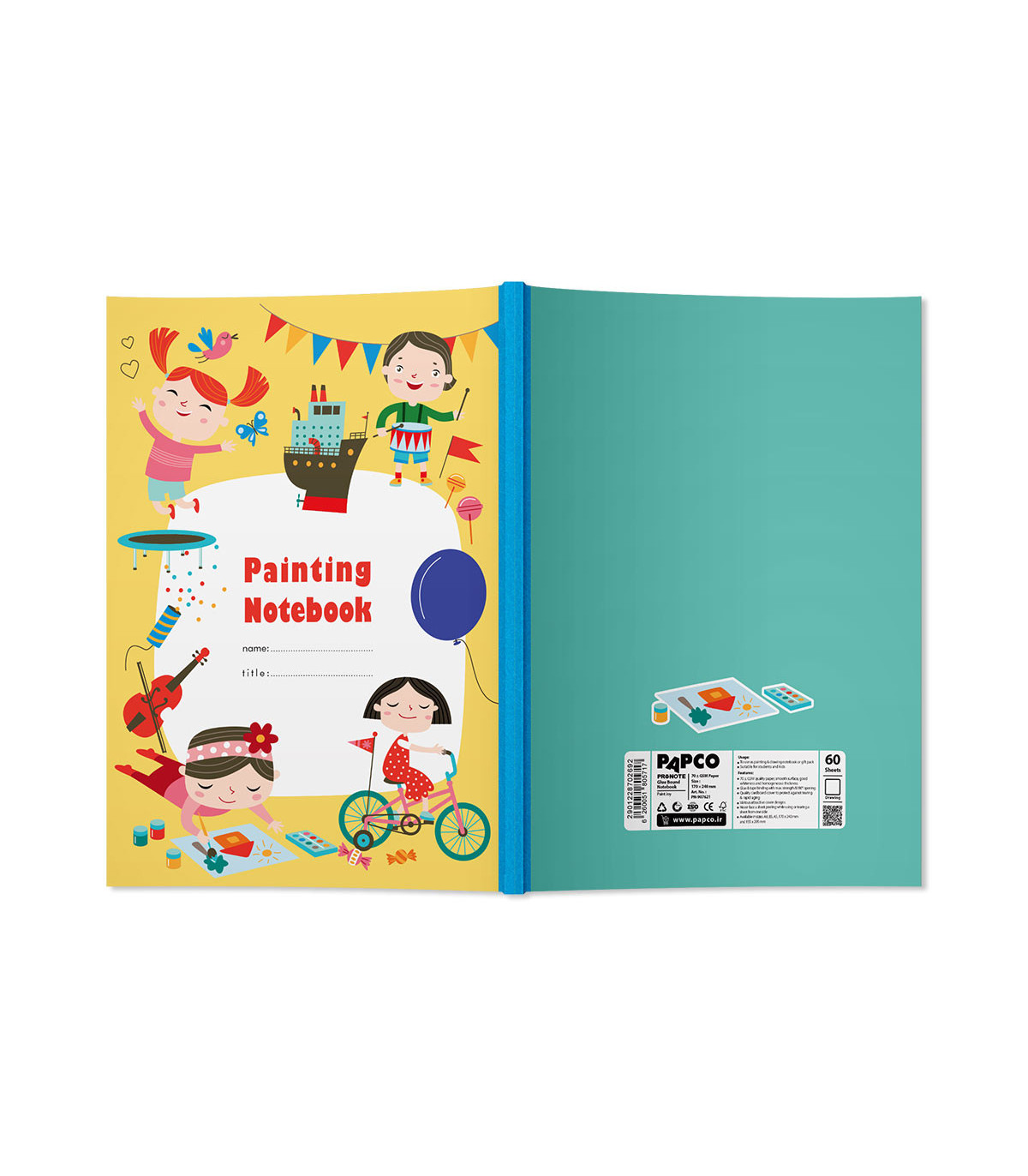 دفتر پرونوت نقاشی 60 برگ
