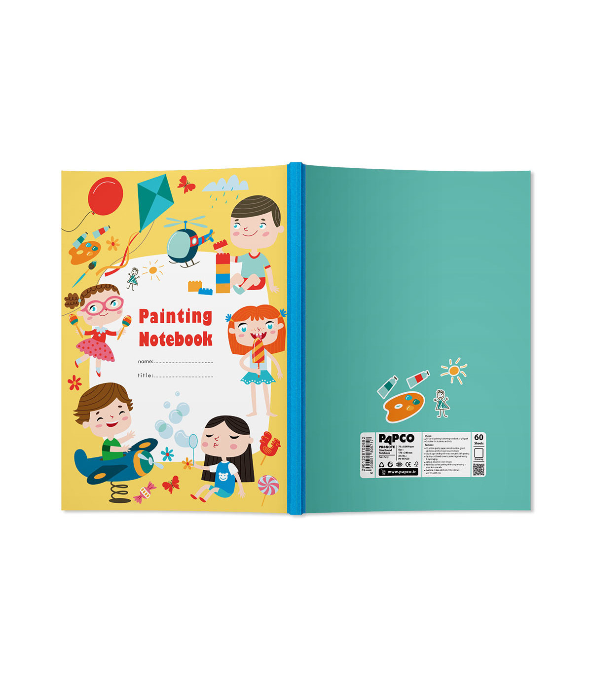 دفتر پرونوت نقاشی 60 برگ