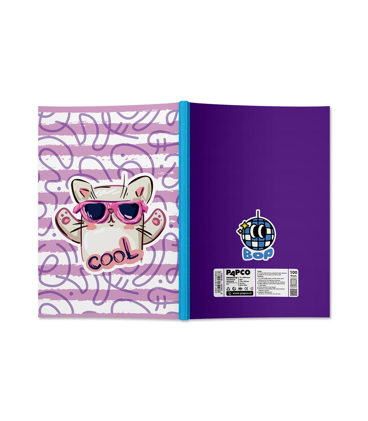 دفتر پرونوت یک خط 100 برگ