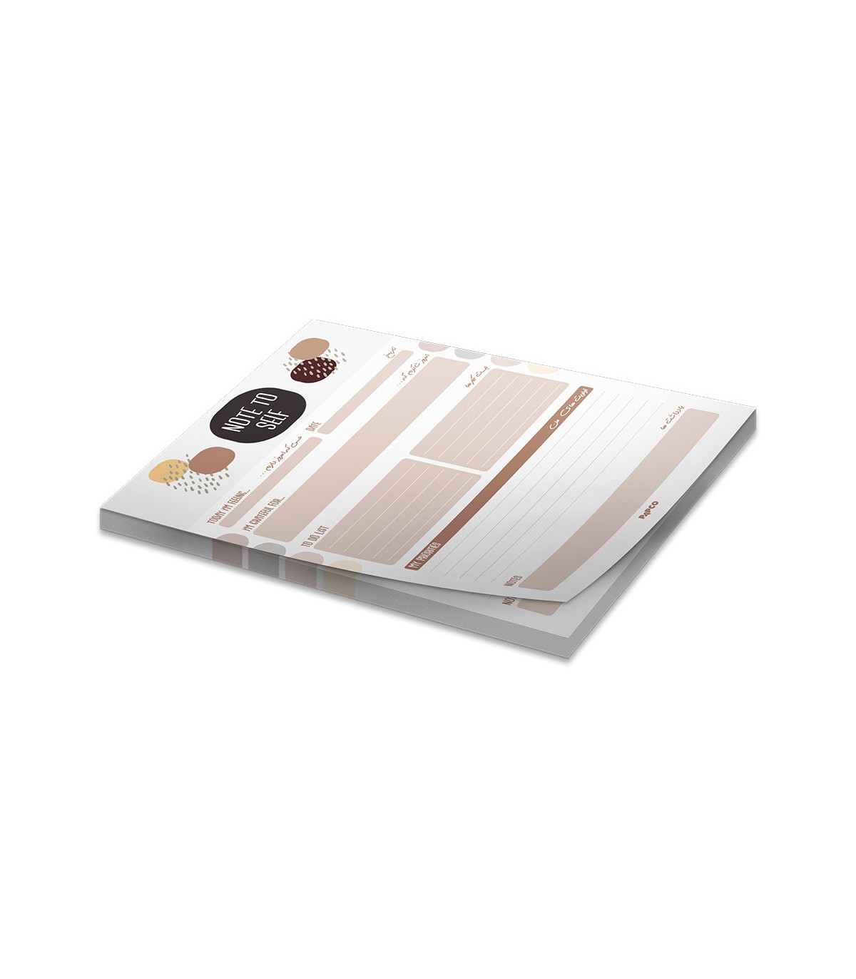 نوت پد پلنر بدون تاریخ 60 برگ