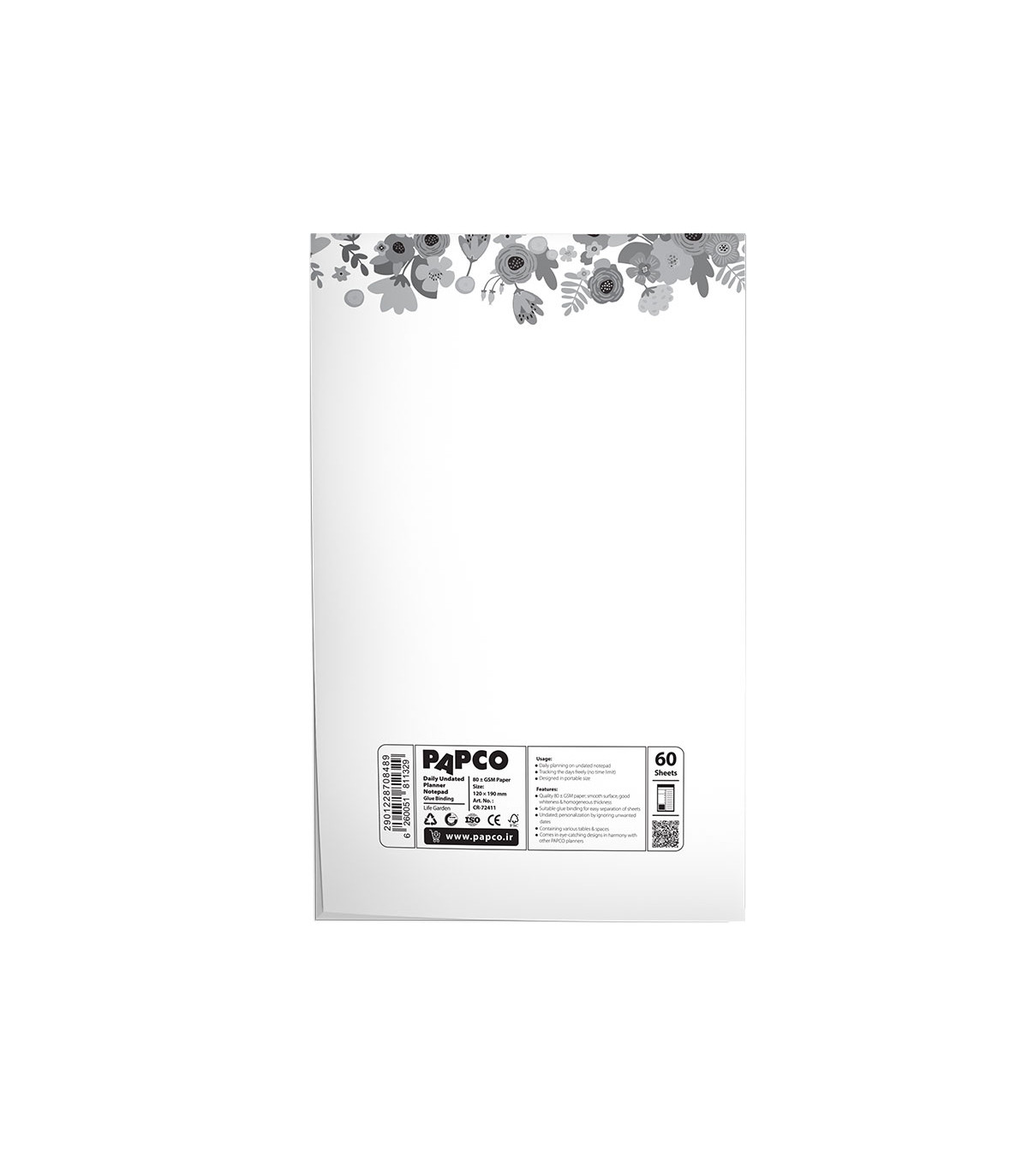 نوت پد پلنر بدون تاریخ 60 برگ