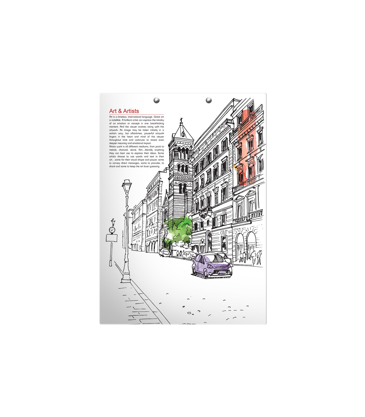 زیر دستی A3 جلد سخت طرحدار