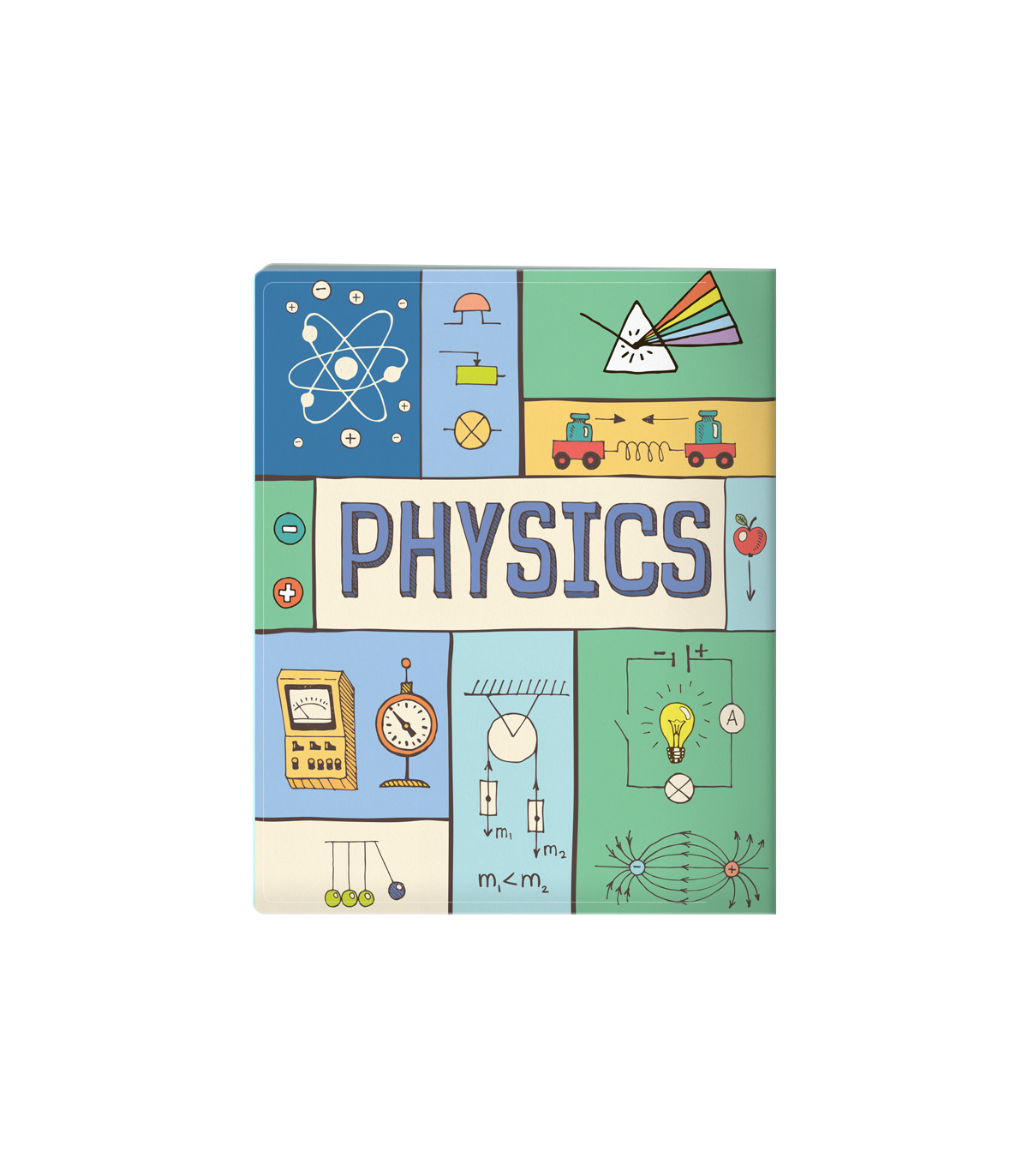 کلاسور چهار حلقه طرح دار