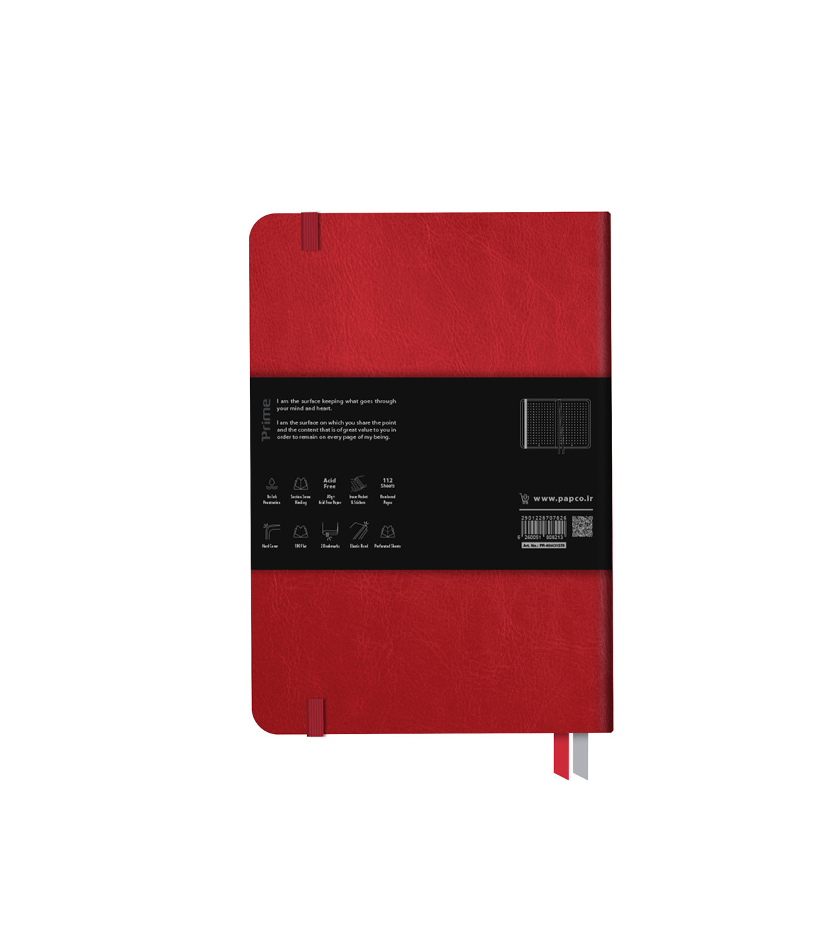 دفتر پرایم نقطه دار شماره دار سایز A4