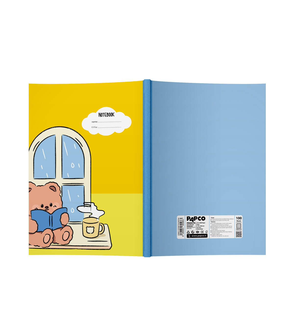 دفتر پرونوت یک خط 100 برگ