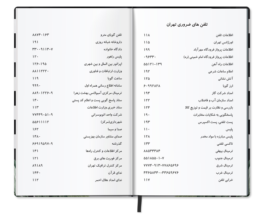 تلفنهای ضروری تهران در پاپکو پلنر 3